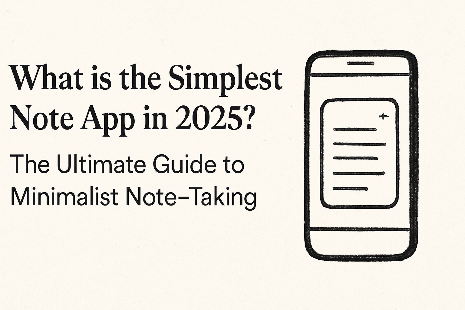 What is the Simplest Note App in 2025? 9 Best Minimalist Options