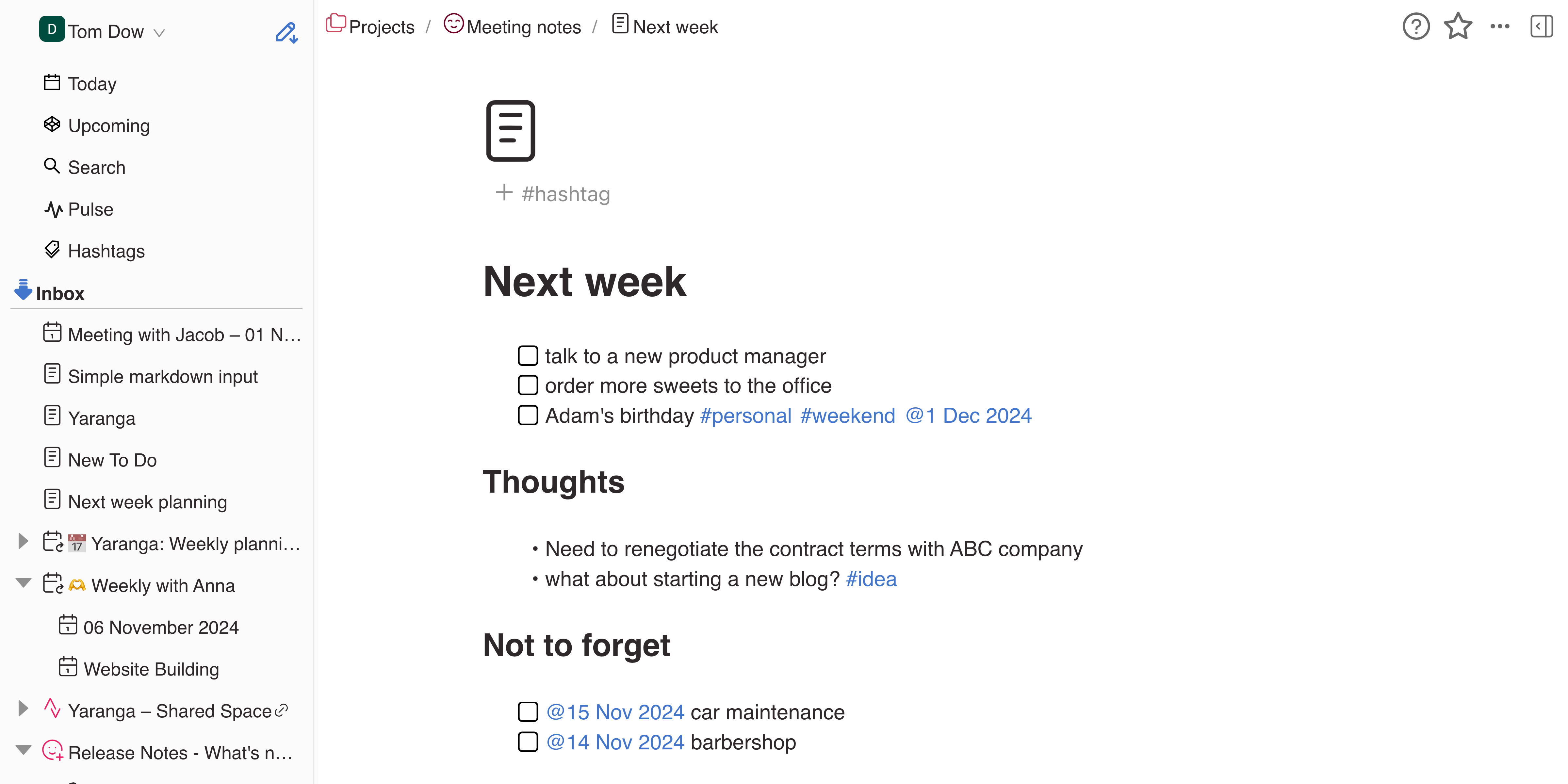 Note View